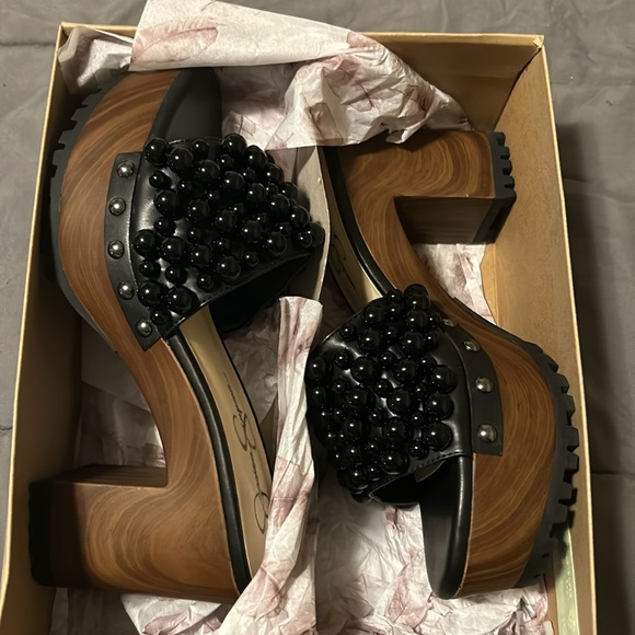 Jessica Simpson Telina2 Black Studded Pearl Slip On - Picture 6 of 7